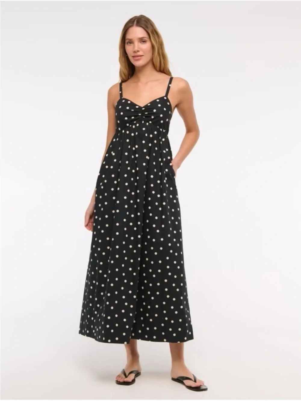 NWT Abercrombie & Fitch Sweetheart Babydoll Maxi Dress